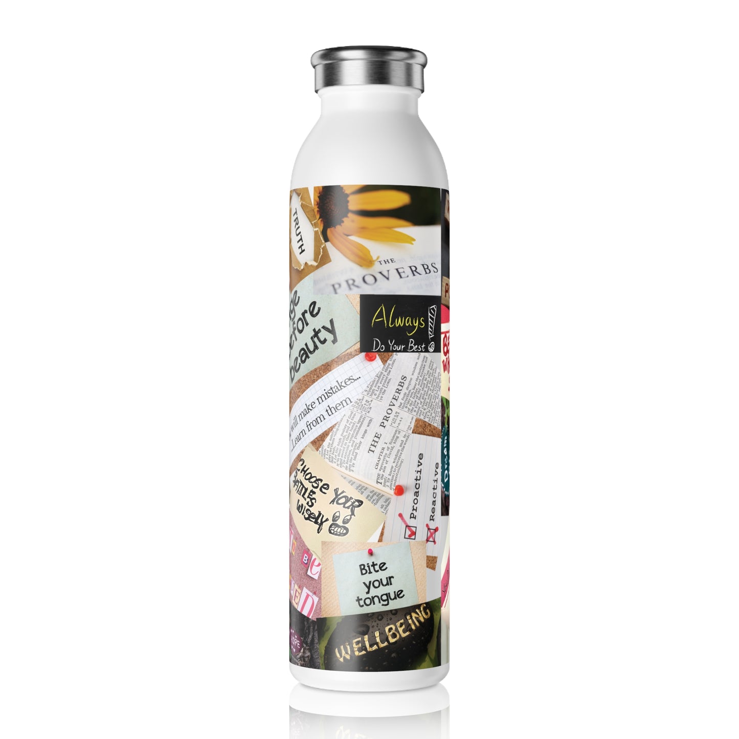 "Age Before Beauty" Slim 20oz. Water Bottle