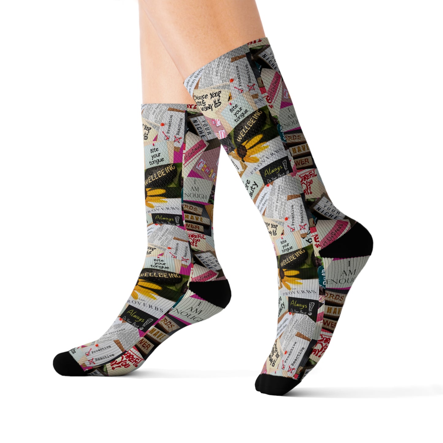 "Age Before Beauty" Inspirational Socks