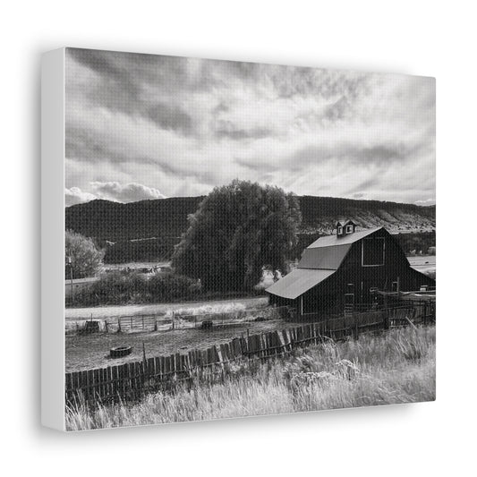 Barn (blk & wht) on 8” x 10” Canvas wrap, Meeker, CO