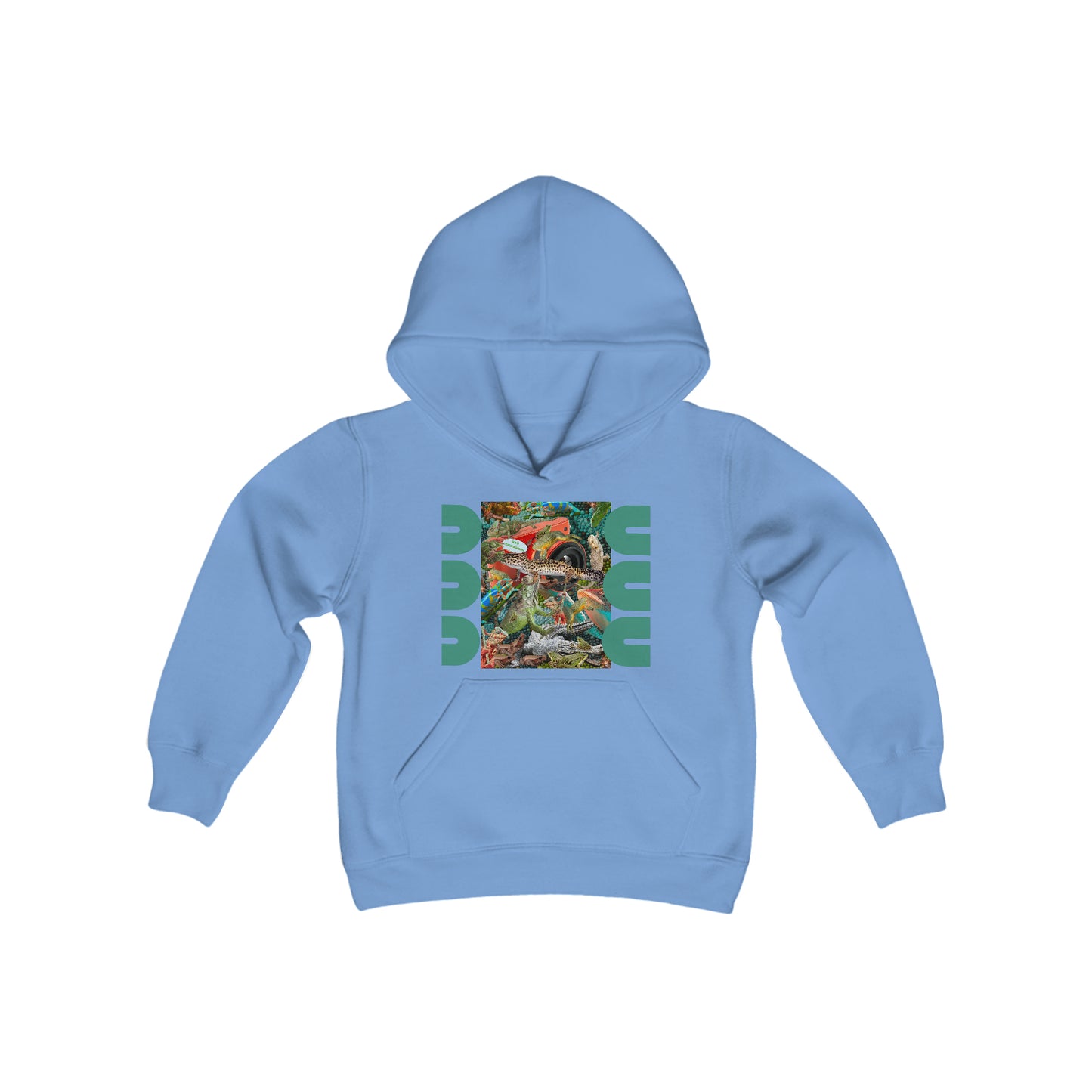 "Say Cockroach"  Reptile, Youth Hooded Sweatshirt (Find the 18 Cockroaches)