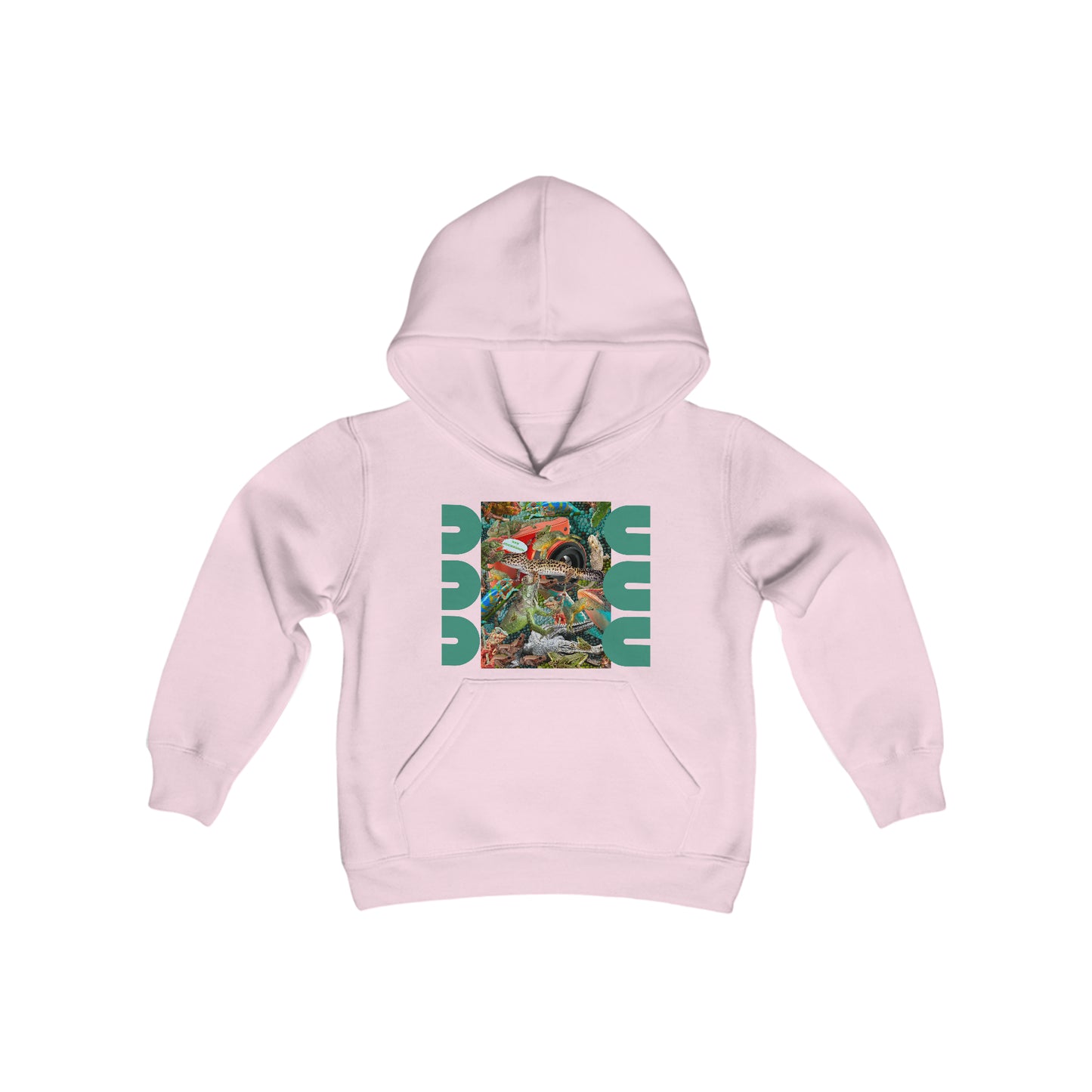 "Say Cockroach"  Reptile, Youth Hooded Sweatshirt (Find the 18 Cockroaches)