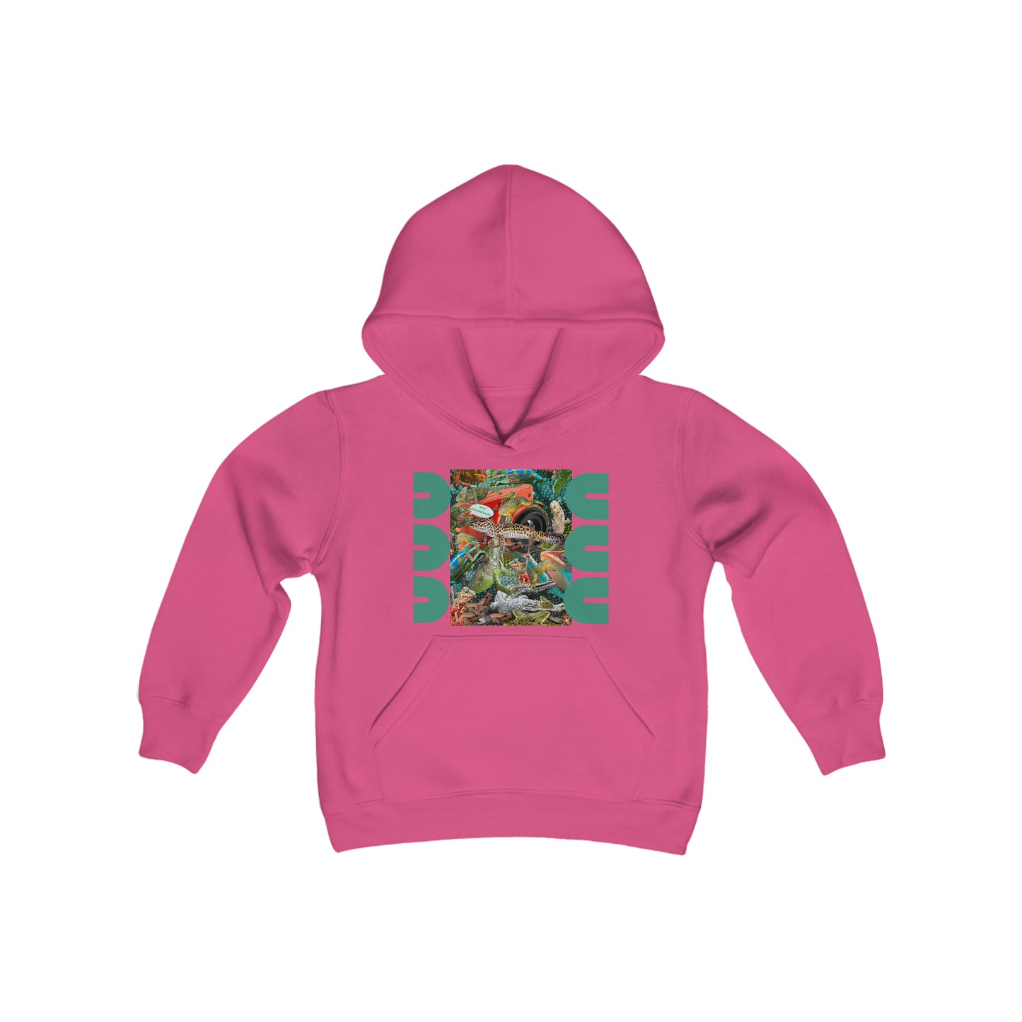 "Say Cockroach"  Reptile, Youth Hooded Sweatshirt (Find the 18 Cockroaches)