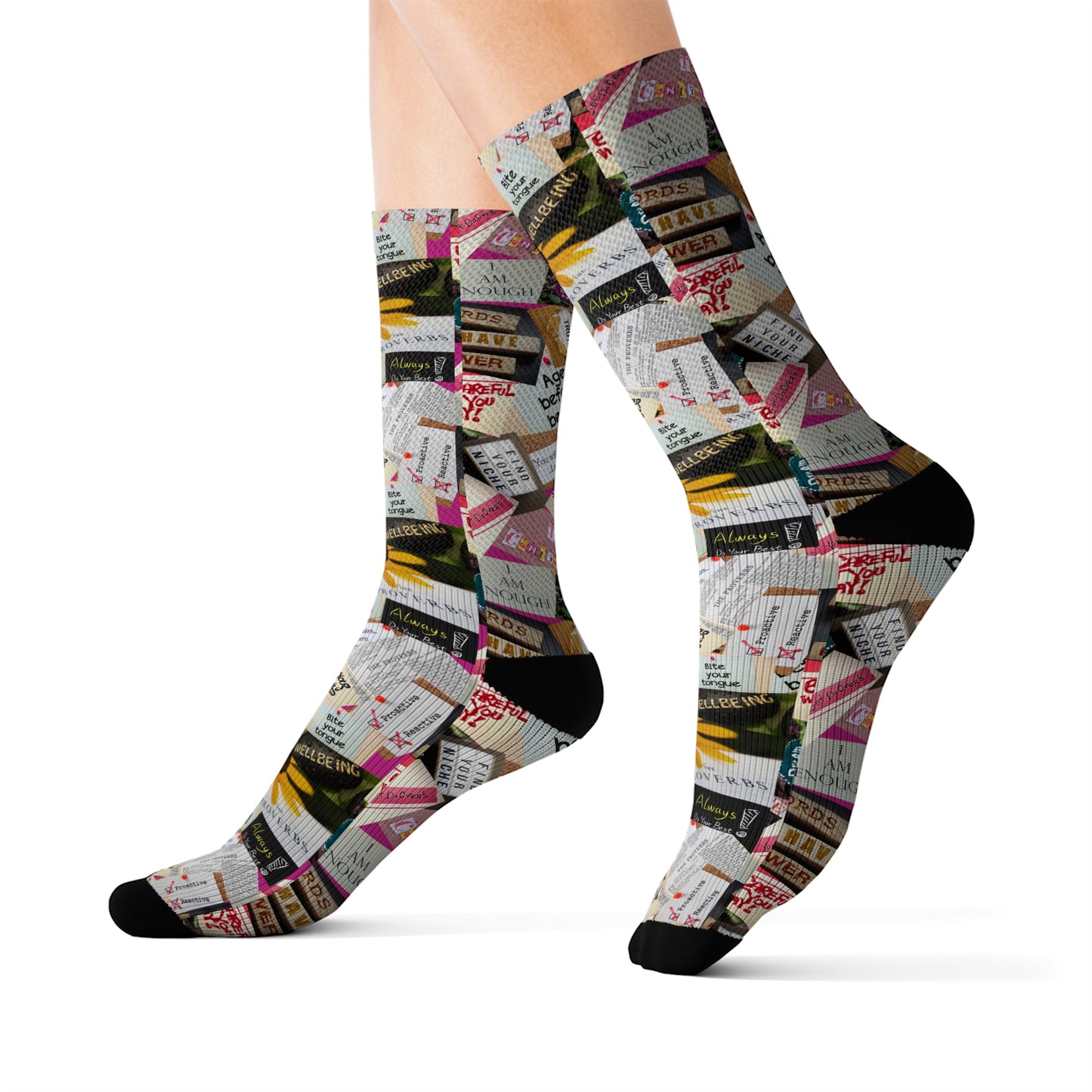 "Age Before Beauty" Inspirational Socks