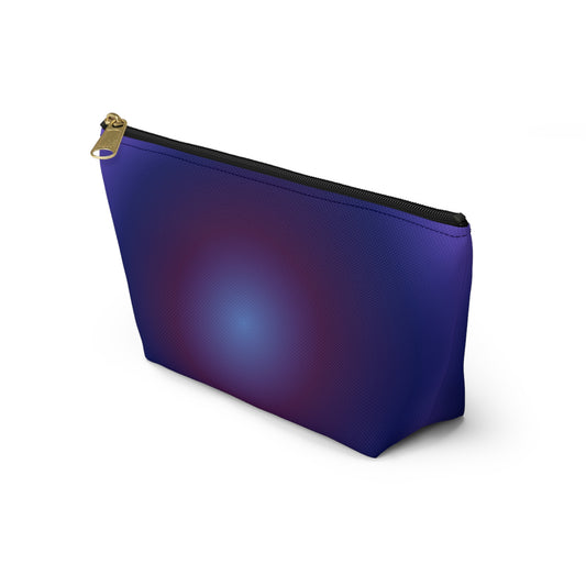 Accessory Pouch w T-bottom (blue & purple)